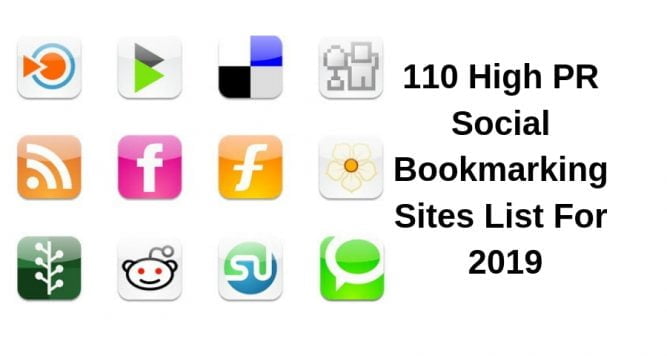 Bookmarking sites list